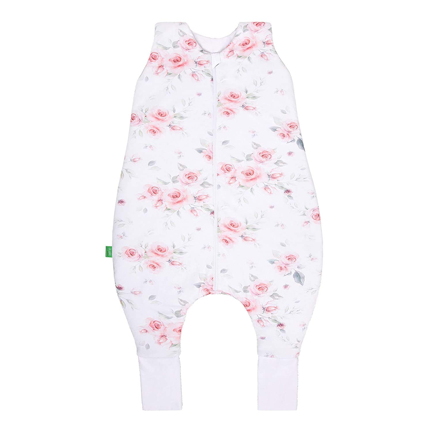 LULANDO TupTup Babyschlafsack mit Beinen – Bio Baumwolle, Ganzjahres Schlafsack Baby, antiallergischer Silikonvliesstoff (2-3 years, Roses) Baby