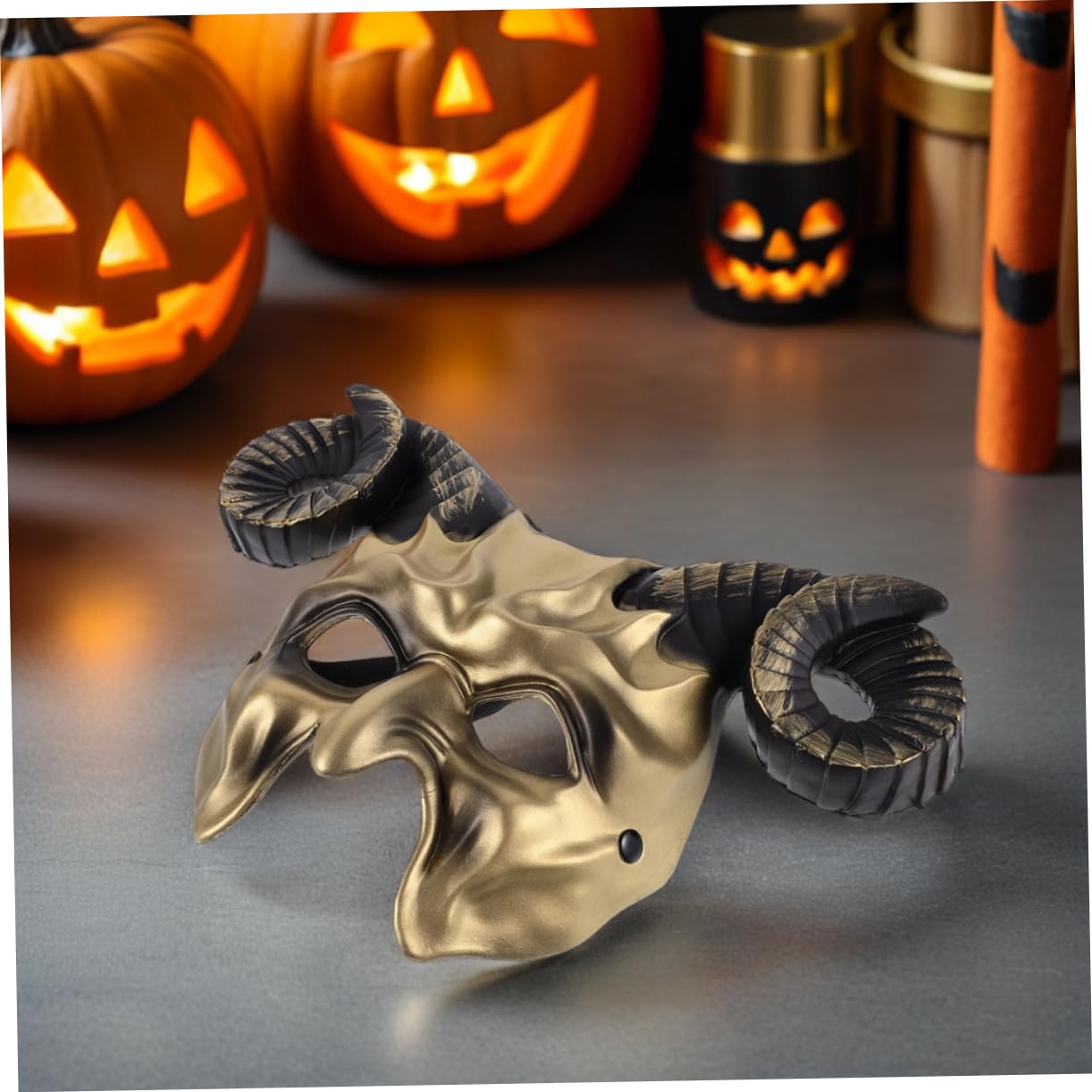 Toyvian 2 Maschera Metà Sintetica Maschere per Halloween e Feste Tema Accessorio Cosplay Leggero per Festival e Celebrazioni