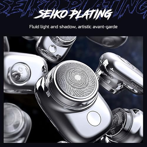 Miniatura 3 de Mini-Shave - Afeitadora eléctrica portátil, tamaño de bolsillo de afeitadora eléctrica de viaje, recargable para hombres, afeitadora facial y barba