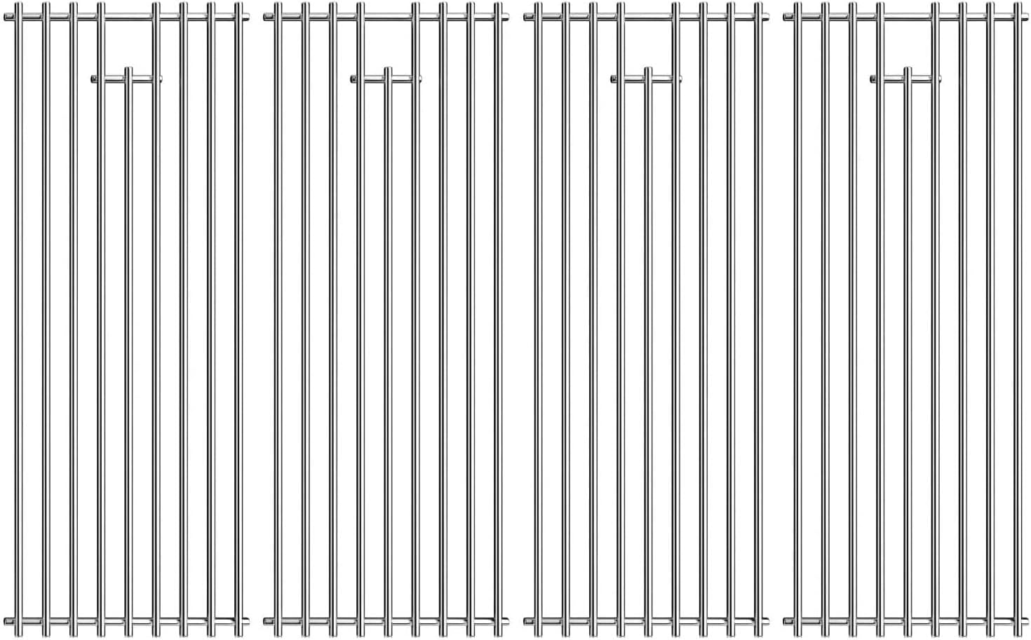 4 Pack Bull BBQ Grill Grate Replacement Parts for Bull 18248 LP, 18249 NG, LP 47628, NG 47629, 57569 NG, 57568 LP, LP 62648, NG 62649 Grill, 19 1/4" x 30"