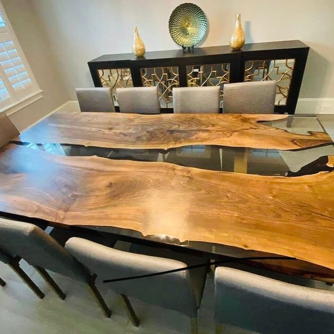 Amazon.com - TUZECH Epoxy Table Top Fully Customized Thick Resin