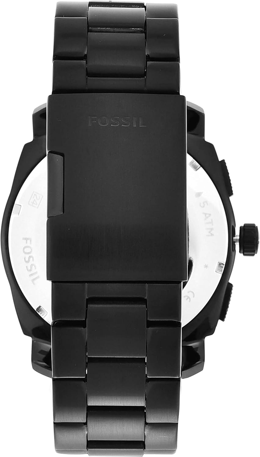 Fossil - Orologio da uomo Fossil, cassa da 45 mm, movimento cronografo al quarzo, cinturino in acciaio inossidabile Fossil - Orologio da uomo Fossil, cassa da 45 mm, movimento cronografo al quarzo, cinturino in acciaio inossidabile