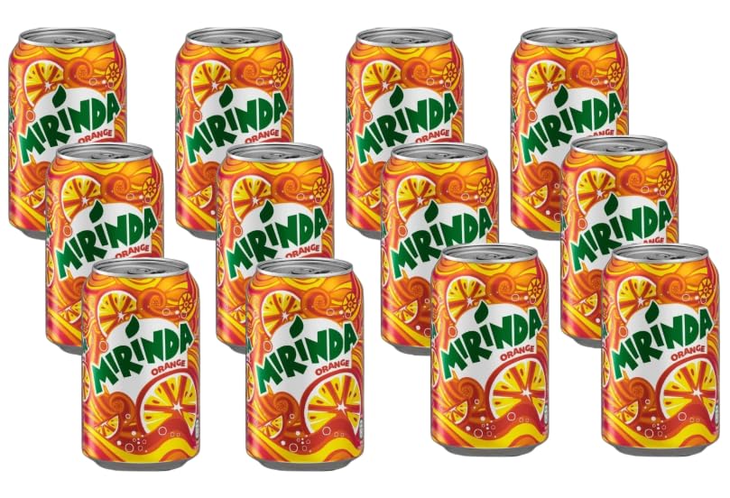 Mirindas Orange Flavour Soft Drink Can, 330ml X Pack Of 12-image-22