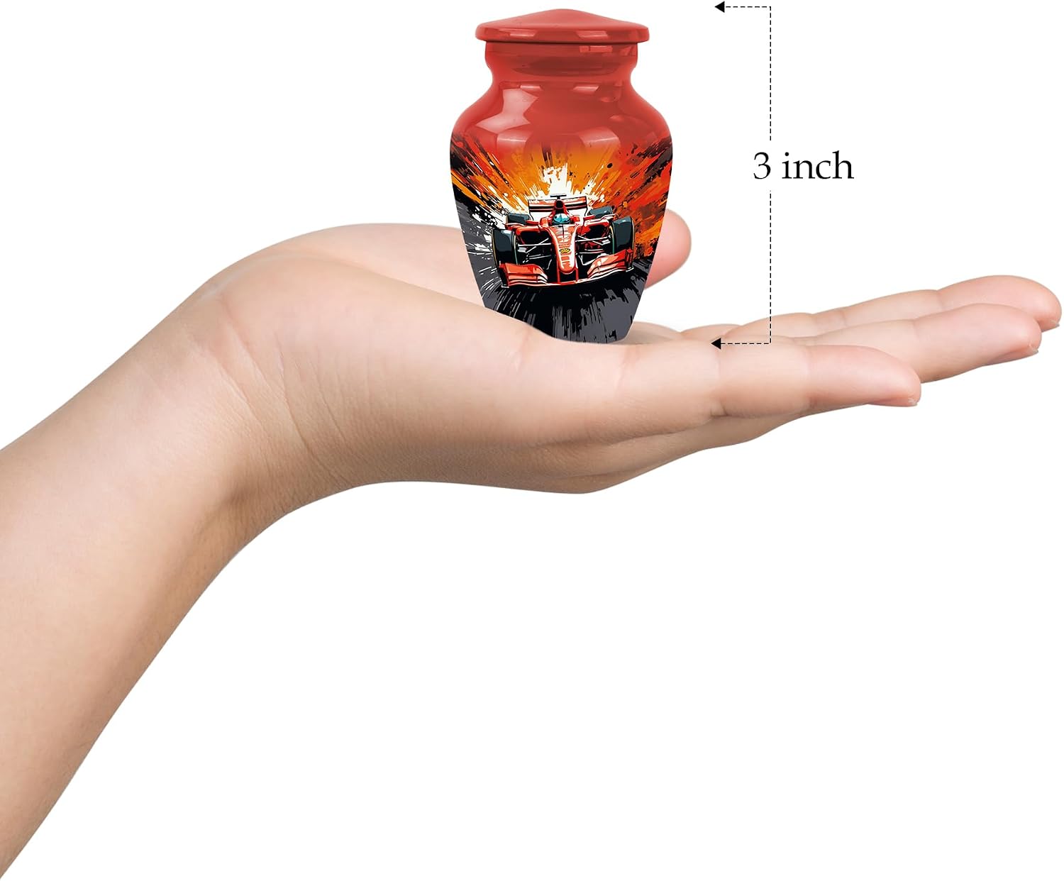 Urns for Ashes, Memorial Keepsake, Cremation Urns for Adult Ashes, Small Urns for Remains, Memorial Urns, Urn for Human Ashes Adult Male - 3" Set of 4