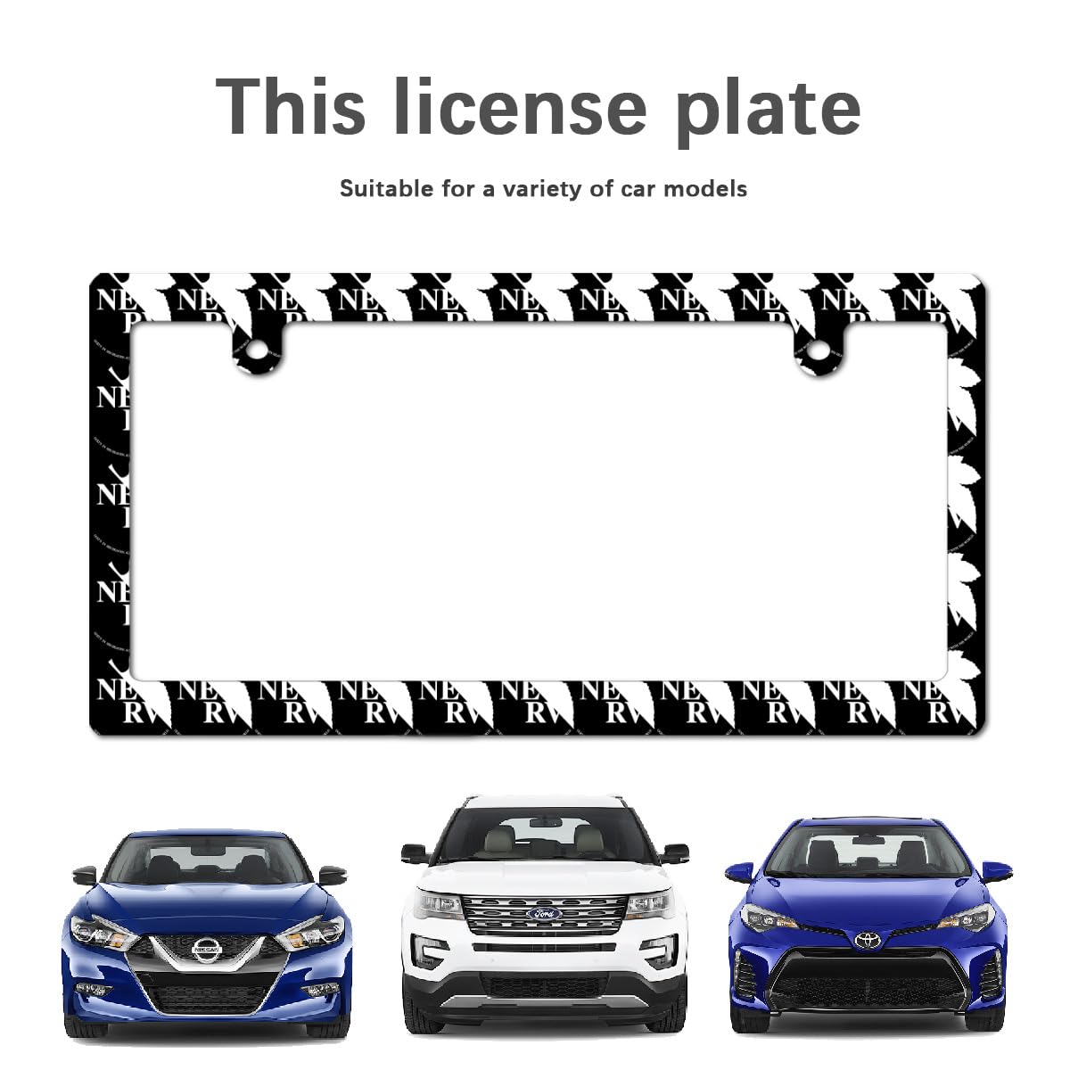 希少品　エヴァンゲリヲン　エヴァンゲリオン　NERVナンバープレート　フレーム エヴァンゲリヲンNERVナンバーフレーム プレート