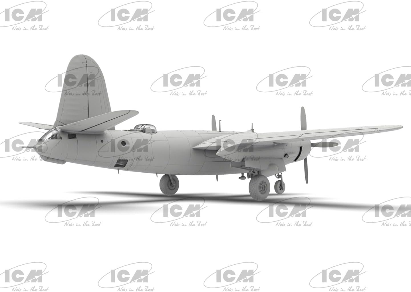 ICM 48323 - B-26G Marauder, WWII American/France Bomber - Aircraft Plastic Model Kit - 1:48 Scale