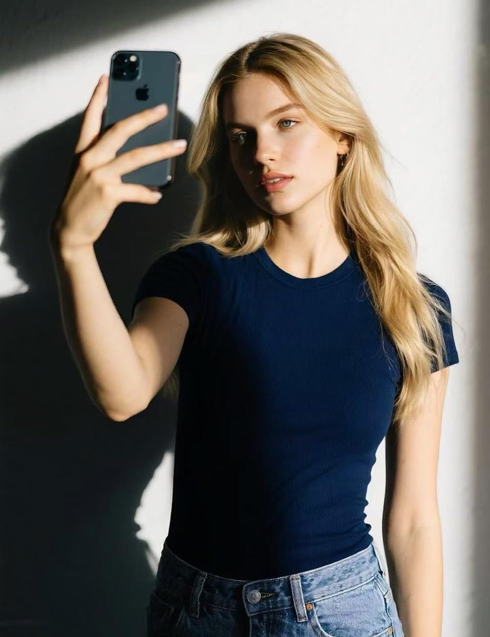 Soft and Skin-Friendly Slim Womens Crewneck Short Sleeve T Shirts Basic Gym Workout Going Out Crop Tops Trendy tees 2025 - Image 9