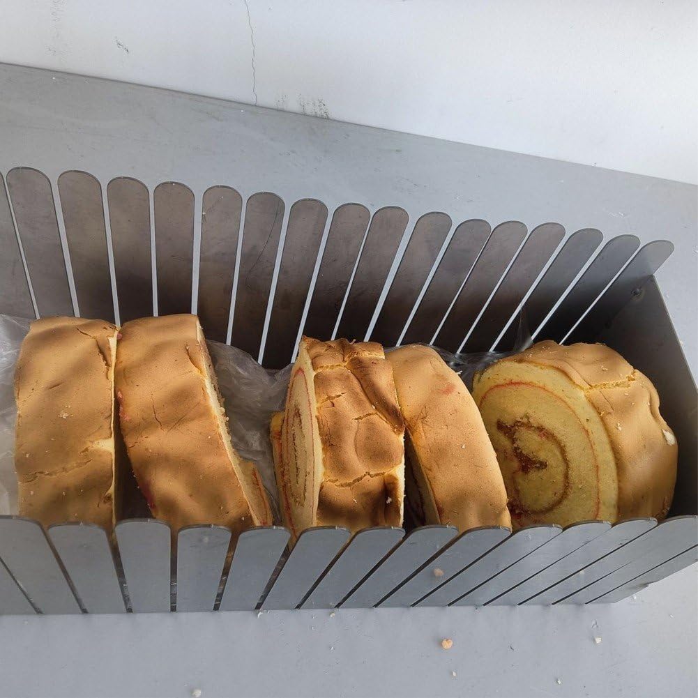 Rebanadora De Pan, Guía De Corte De Pan De Acero Inoxidable, Guía para Rebanar Pan, Cortadora De Pan, Cortadora De Pan para Pan Casero, Pan De Masa Madre Y Bagels