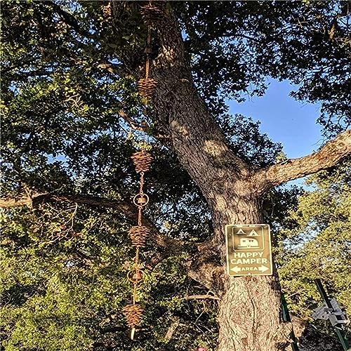 Image of Rain Chains Replace Metal Rainwater Catcher Chain for Awnings Backyard Sheds Bell | Other Garden D?cor | Garden D?cor | Yard, Garden & Outdoor Living | Home & Garden