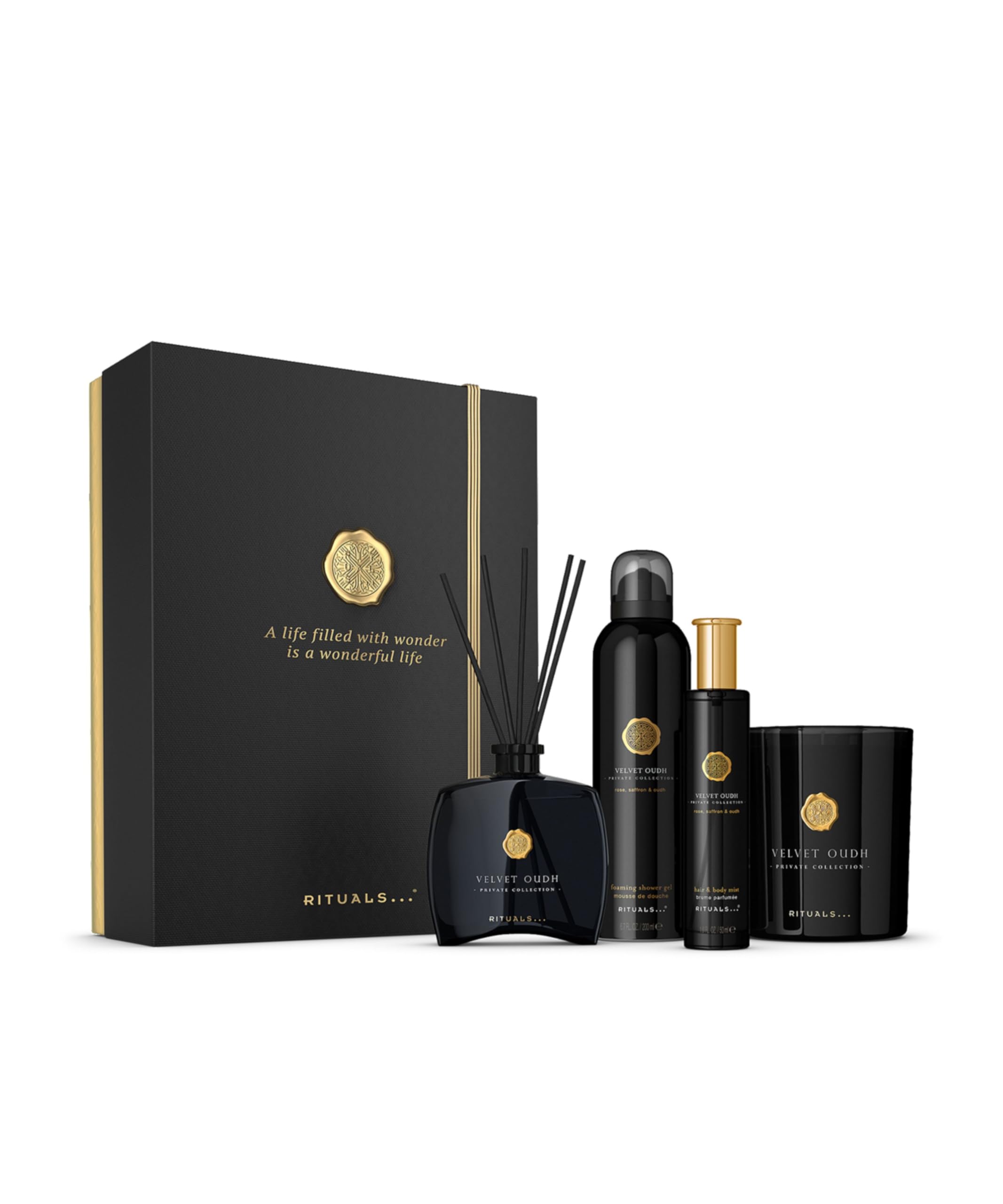 RITUALS Geschenkset Velvet Oudh Large – Luxuriöse Produkte für Bad, Körper und Raumduft