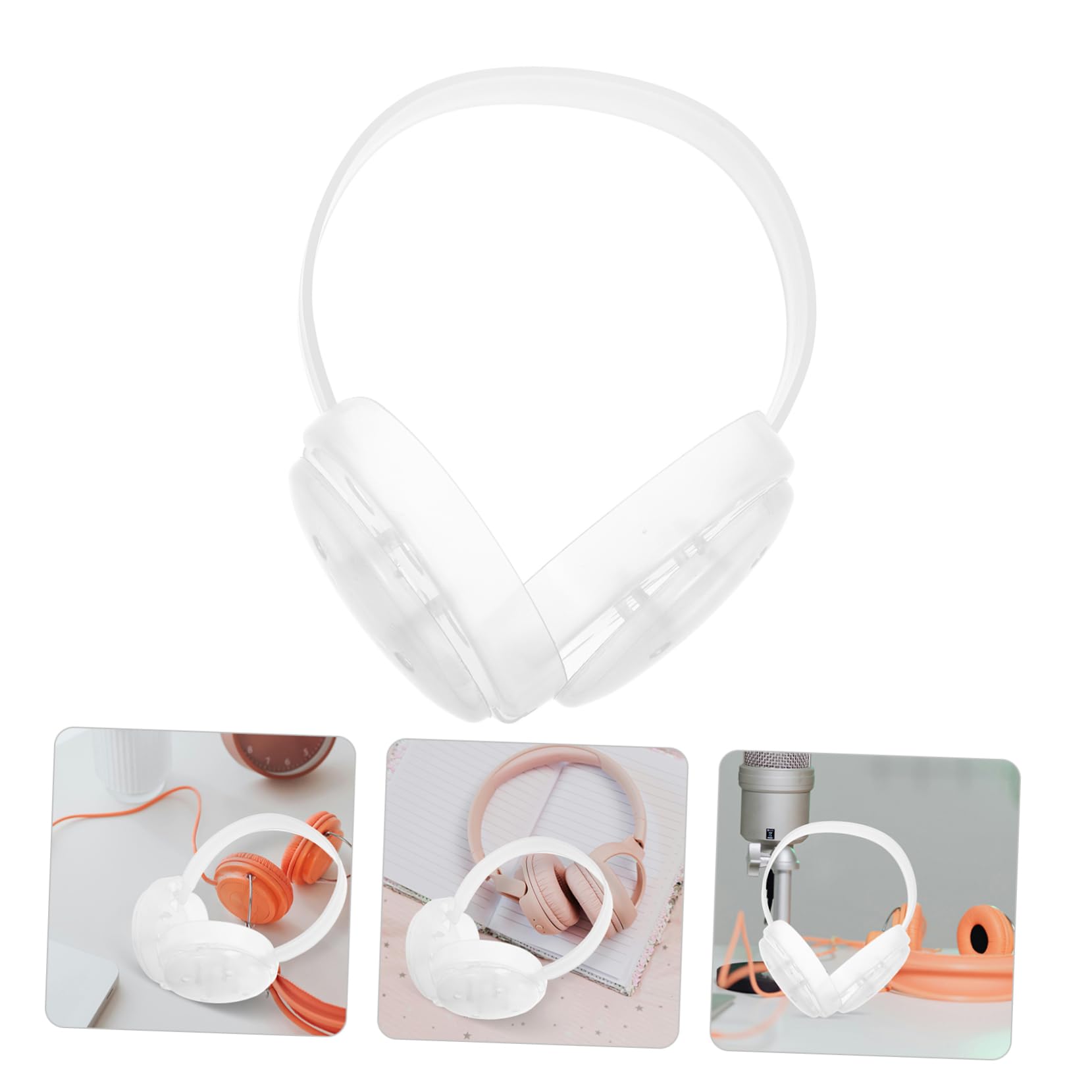 NULYLU Foldable Earmuff Frame 4pcs Diy Earmuff Making Kit Bracket Warm Ear Muffs Supplies Easy Storage