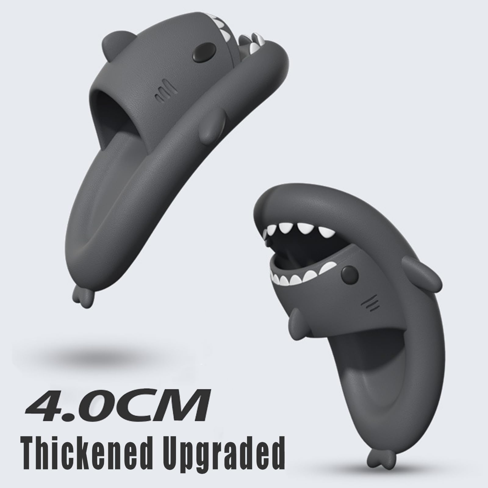 Shark Sildes Slippers Kinder Hai Hausschuhe Jungen Mädchen Badeschuhe | EVA, Rutschfest, Bequem, Weich, Cozy, Dusch, Strand