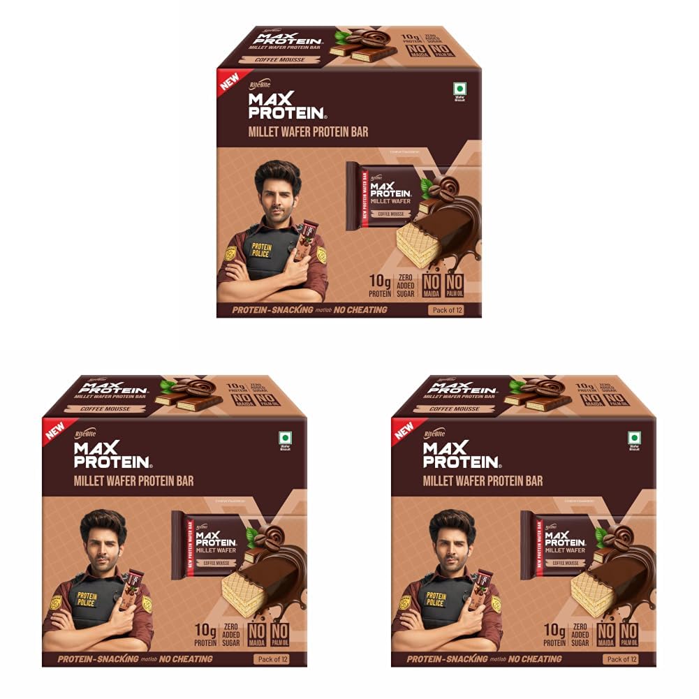 RiteBite Max Protein Coffee Mousse 10g Protein Millet Wafer Bars (Pack of 36), No Maida, No Palm Oil, Zero Added Sugar, Crunchy Wafer Snack, 480g-picture-33