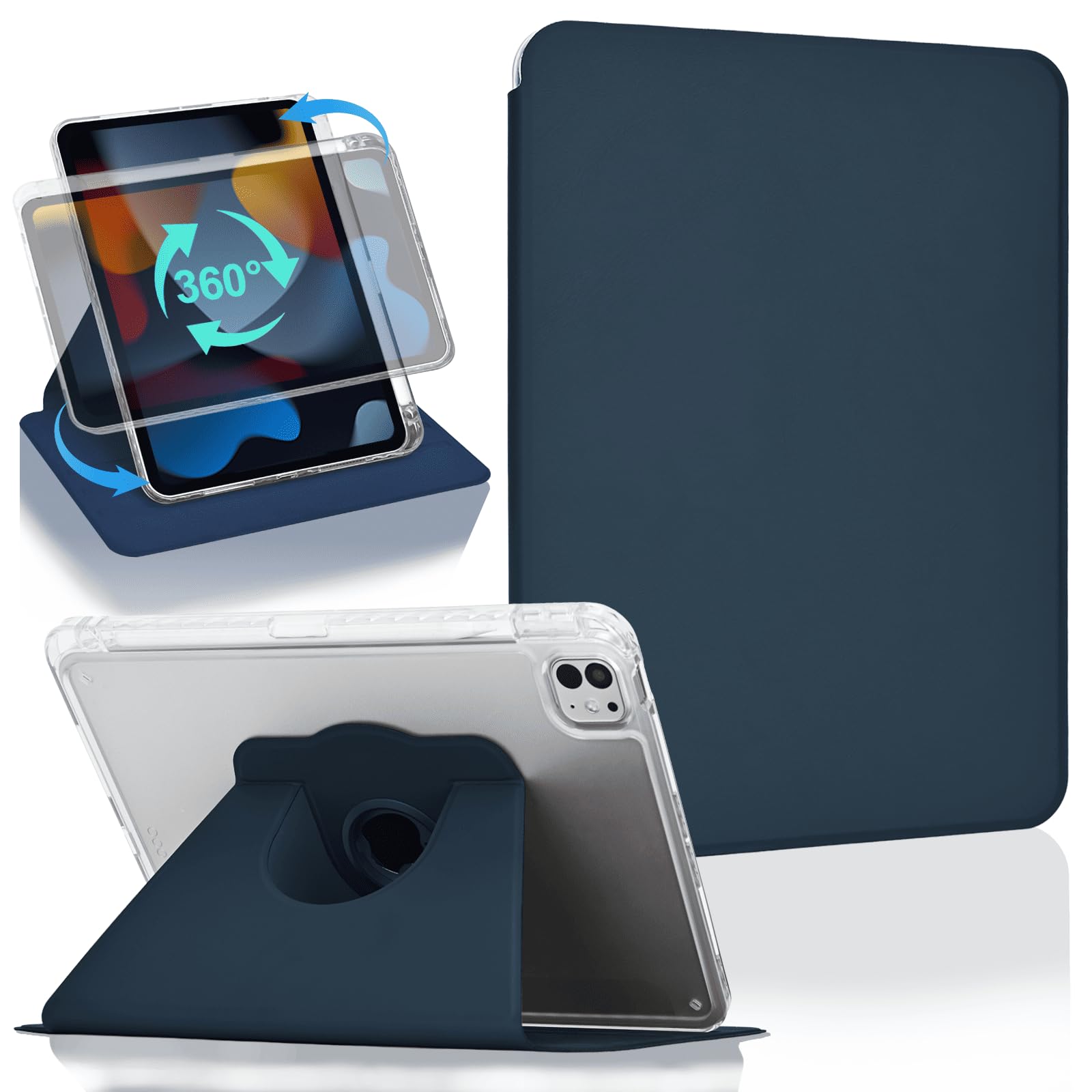 ESR Cover per iPad Pro 11 M5/M4 (2025/2024), Serie Shift, Nero | Girevole con Custodia Magnetica Rimovibile, Supporto Regolabile in Verticale/Orizzontale, 9 Angoli, Serie Shift ESR Cover per iPad Pro 11 M5/M4 (2025/2024), Serie Shift, Nero | Girevole con Custodia Magnetica Rimovibile, Supporto Regolabile in Verticale/Orizzontale, 9 Angoli, Serie Shift