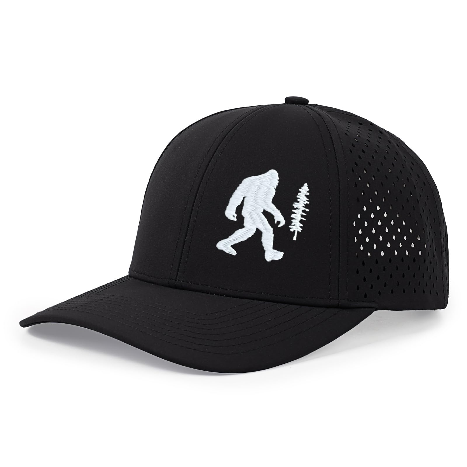 KUBILAQuick Dry Baseball Cap Laser Cut Mesh Snapback Hats for Men & Women