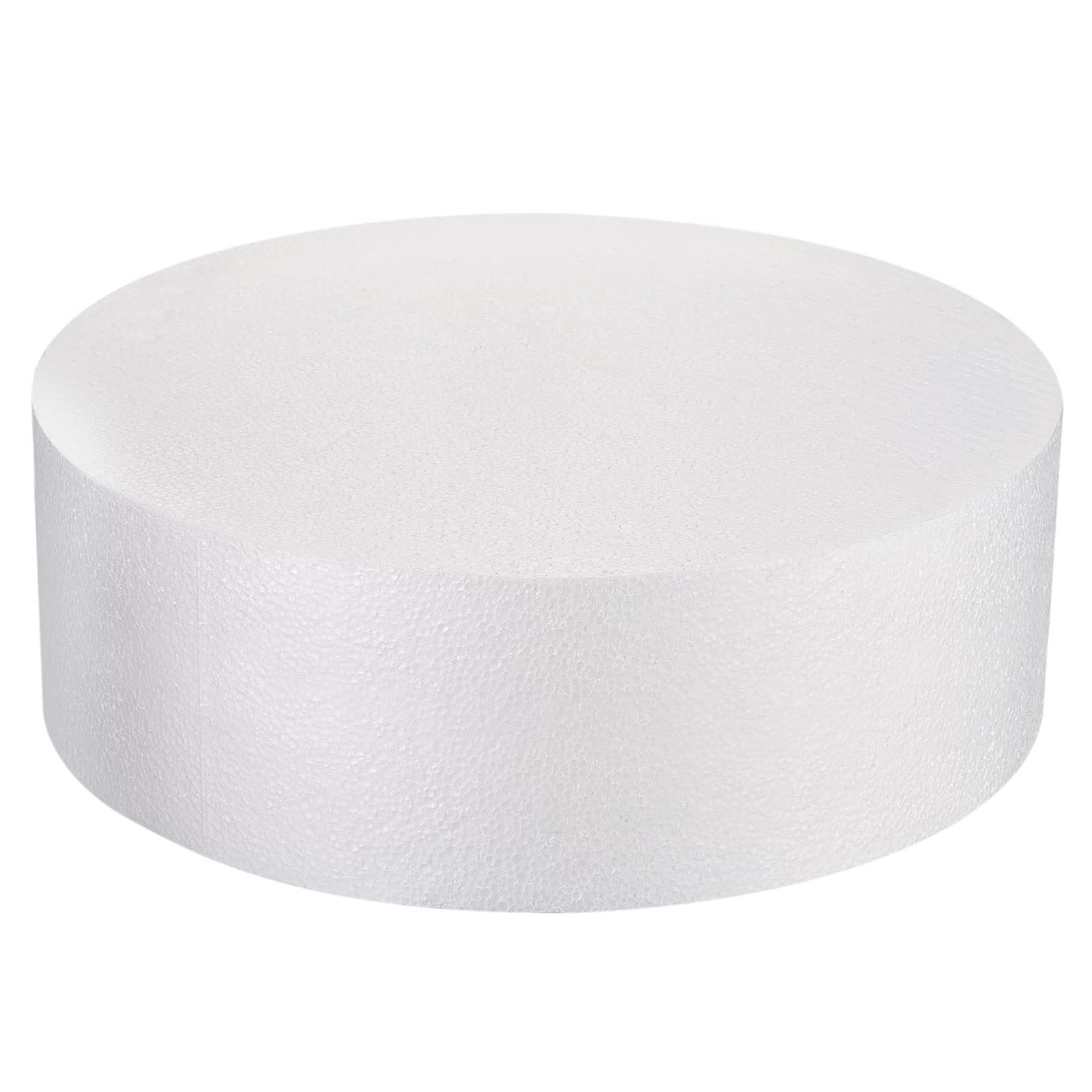 Photo 1 of MECCANIXITY Round Foam Cake Dummy 4 Inch x 12 Inch Circle Dummy Cake Set for Wedding Cakes, Birthday Cakes, Crafts, and Window Displays