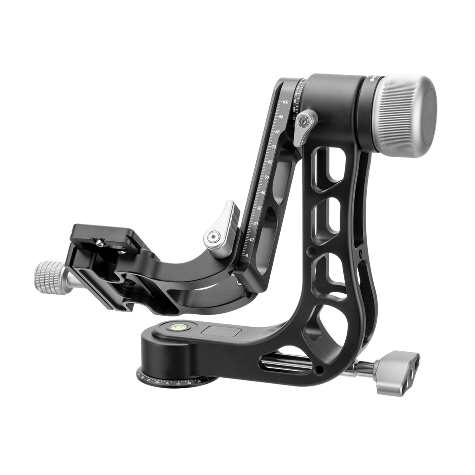 Yctze Testa per Giunto Cardanico Resistente, Testa a Sfera Panoramica a 360 Gradi, per Treppiede con Piastra Arca e Carico Massimo 33 Libbre, Ideale per Fotocamere Mirrorless DSLR e Obiettivo Lungo,