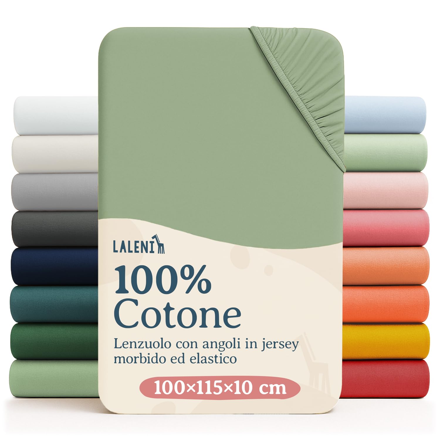 Laleni Sabana Bajera 60to70x120to140x15cm Oeko-Tex - sabanaja Bajera 100% Algodon para Cama de Infantil Set de 2-Ropa de Cama Infantil - para Cuna Bebe Color Moonlight Grey - Gris — view 26