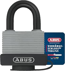 ABUS Lucchetto In Alluminio 45 Mm Con Arco Rivestito In Vinile | Chiavi Identiche | Anticorrosione E Antimanomissione | Colore Verde - 3