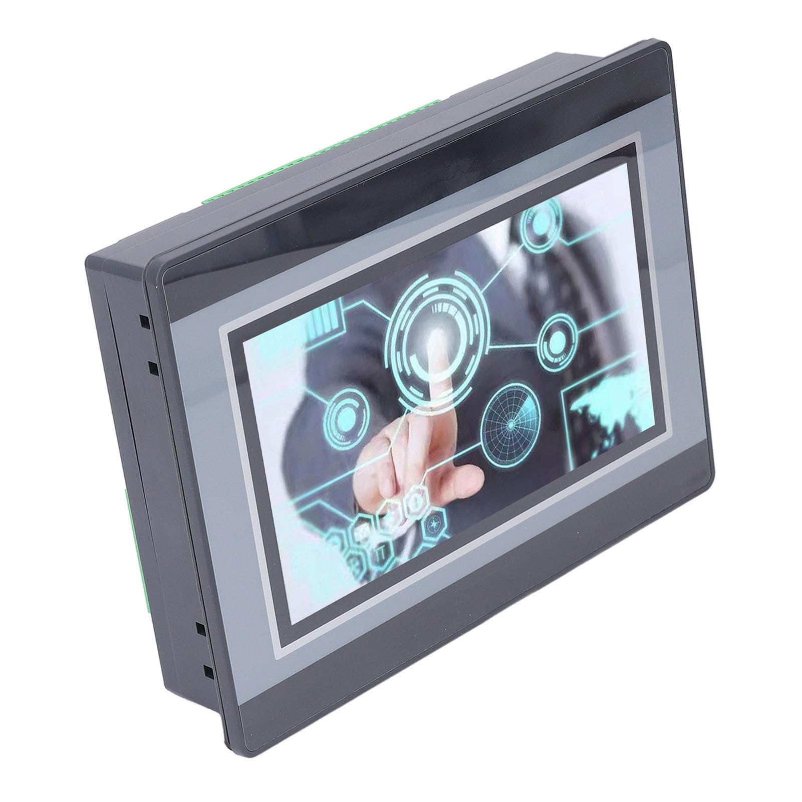 Macchina Integrata con Touch Screen PLC, PLC HMI 7 Pollici 12 in 8 Out Touch Screen Tutto in con Pannello PLC Integrato 0-10 V 4-20 MA MODBUS Analogico (uscita relè),