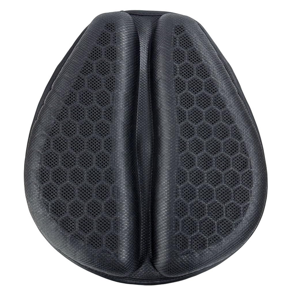 Coussin De Selle Moto Gel pour BMW R1300GS R 1300 R1300 GS 1300GS,3D Respirant Nid d'abeille avec Housse De Pluie,Assise Ergonomique Anti-Chocs Confort