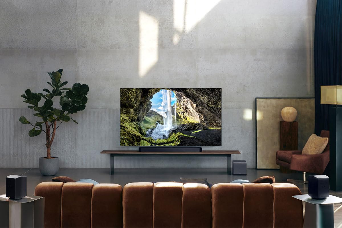 SAMSUNG HW-Q995GF Q-Series - Soundbar a 11.1.4 canali per TV, senza fili, 2 subwoofer, 4.0.2 canali, Dolby Atmos e DTS:X, SpaceFit Sound Pro, Q-Symphony [Versione Tedesca]
