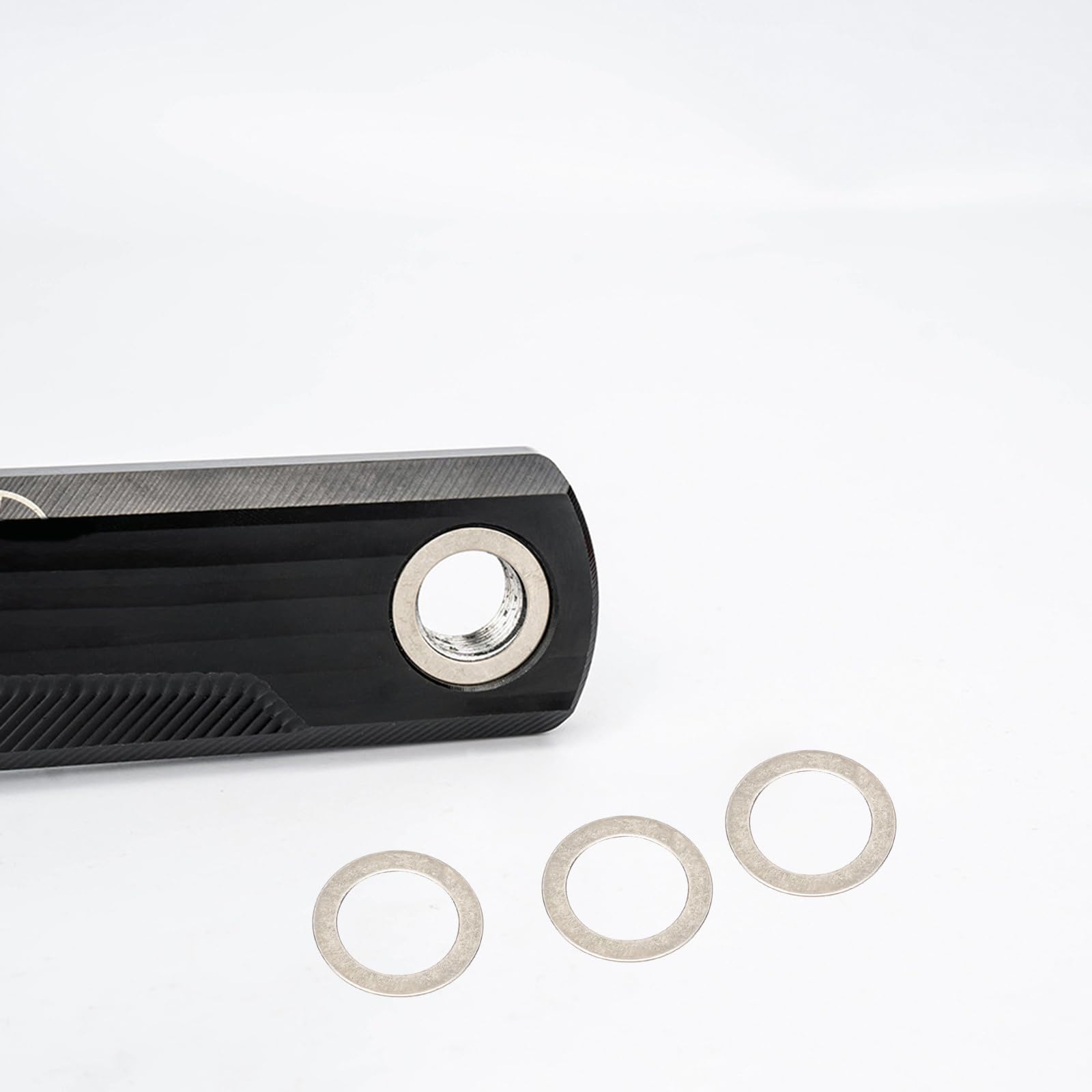 10 Pièces en Acier Inoxydable Anneaux Rondelles Vélos Pédale Entretoise Manivelles Cyclisme Vélo Anneaux Rondelles Accessoires De Vélo De Route Stainless Steels Pedal Washing Spacer