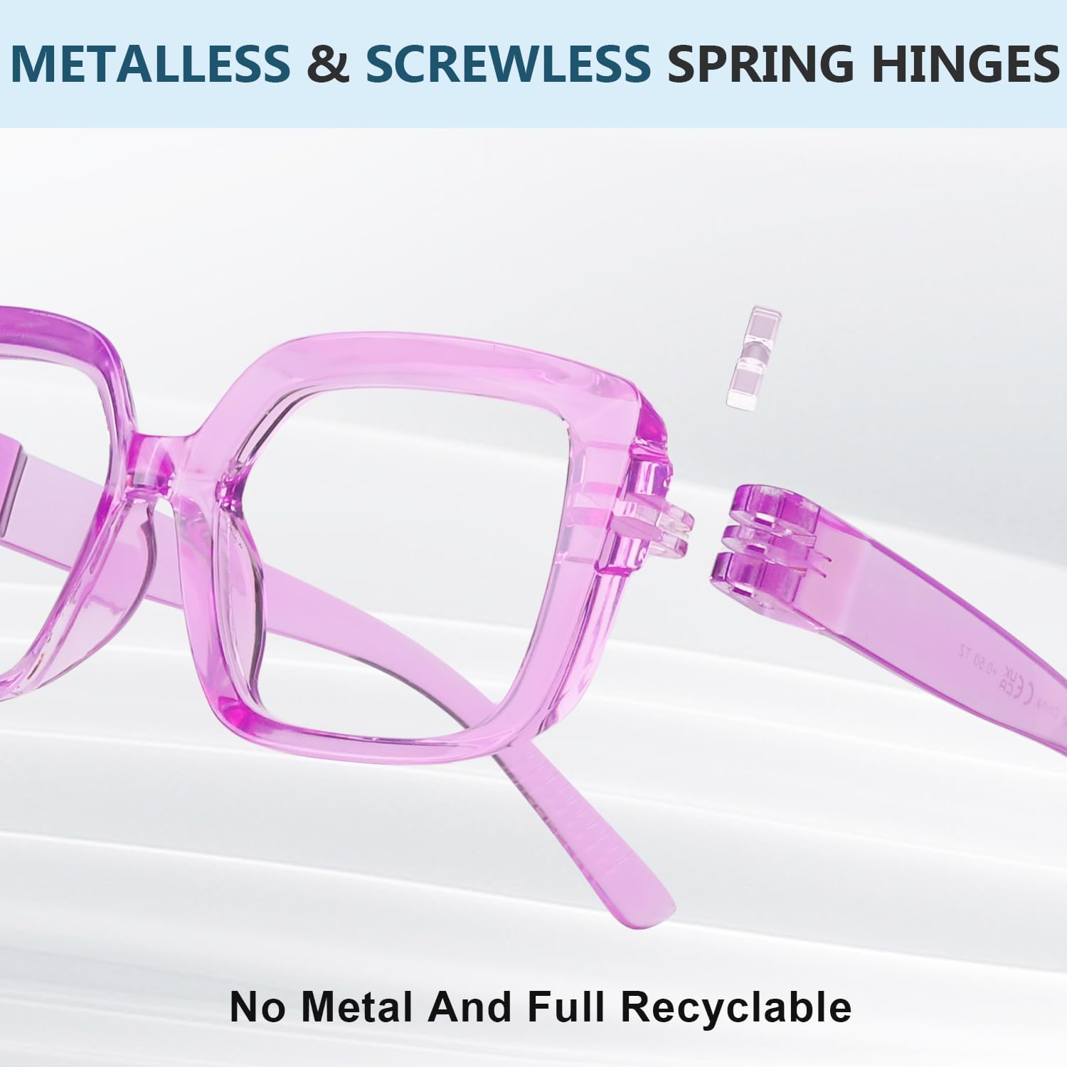 Eyekepper Blue light Block Reading Glasses Women Metalless Screwless Spring Hinges 6 Pack ladies computer Readers - Image 6