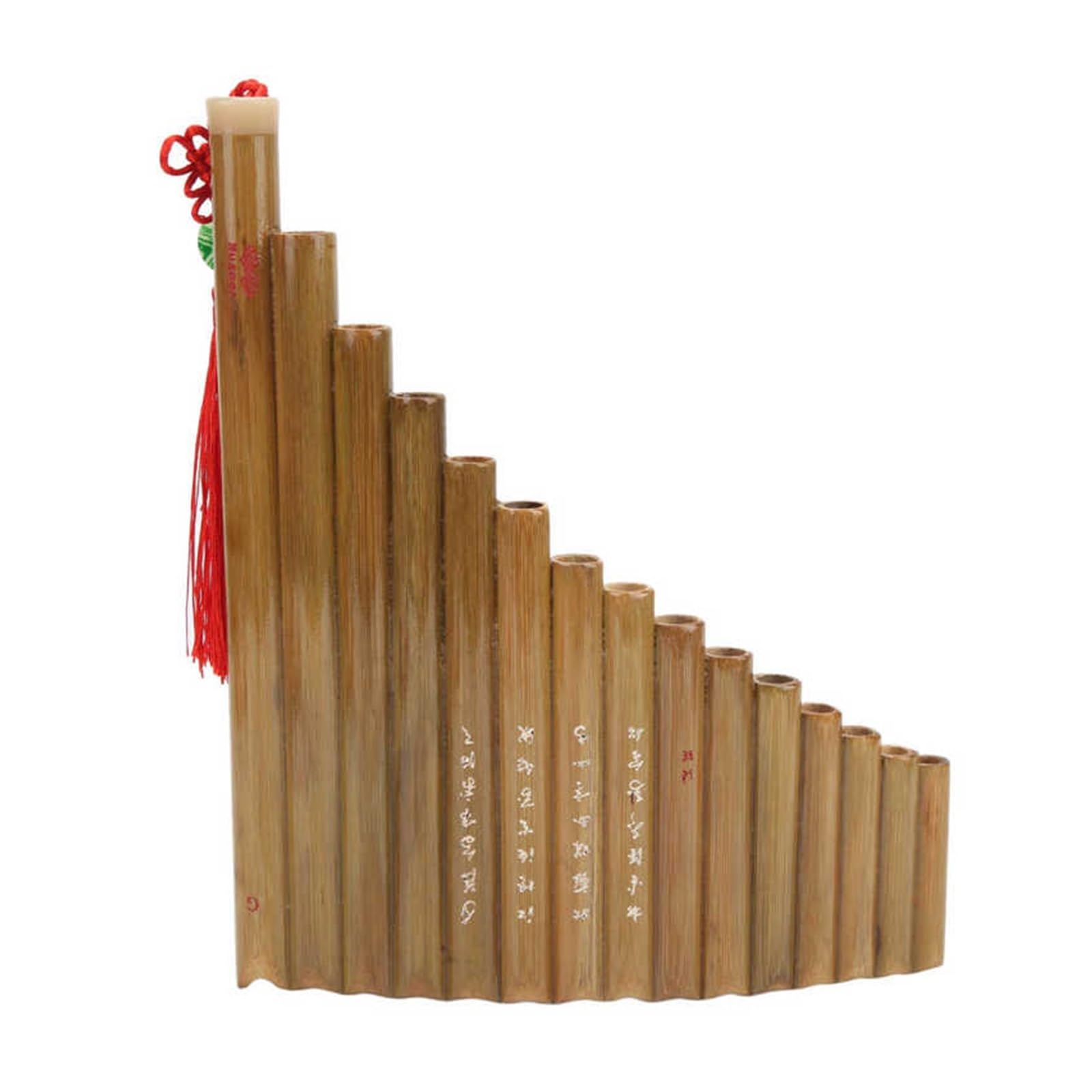 pan Flute Beginners Pan Flute 15 Pipes Natural Bamboo Wind Instrument Panpipe G Key Panpipe Chinese Traditional Woodwind Instrument with Bag (Color : Right Hand)