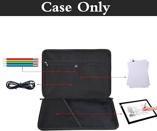 Miniatura 2 de Aproca Funda rígida compatible con LitEnergy portátil A4  NXENTC A4  iVyne recargable A4 caja de seguimiento de luz, bolsa de almacenamiento