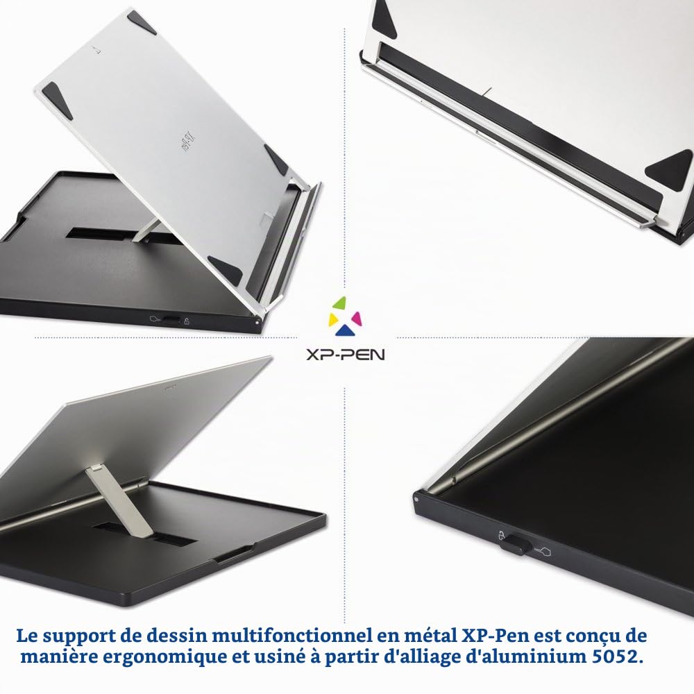 XP-PEN Artist AC18 Support Tablette Graphique Stand en Métallique pour Tablette à Stylet de 10 à 15.6 Pouces