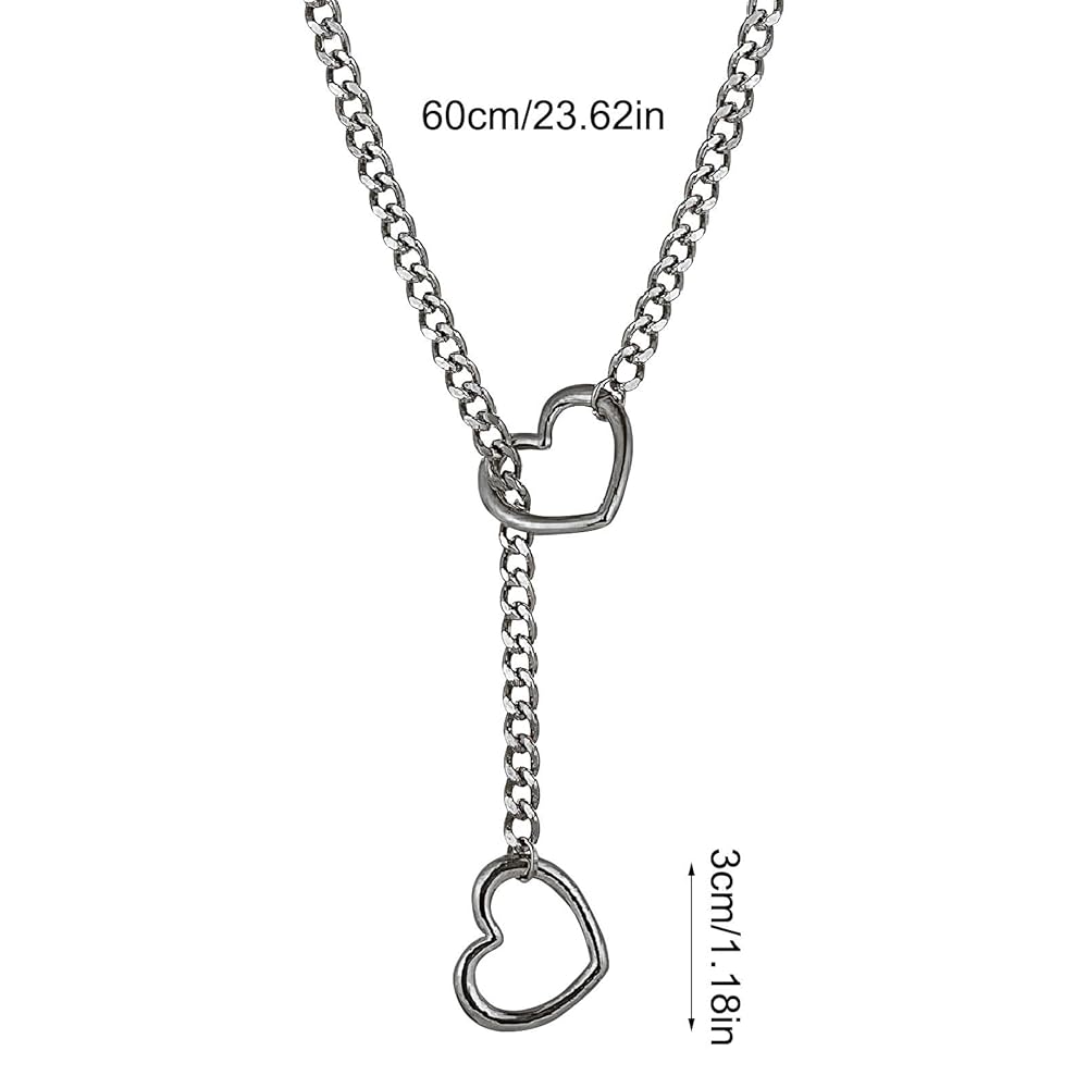 Gdiojnfg Slip Chain Necklace, Woman Men -ring Slip Link
