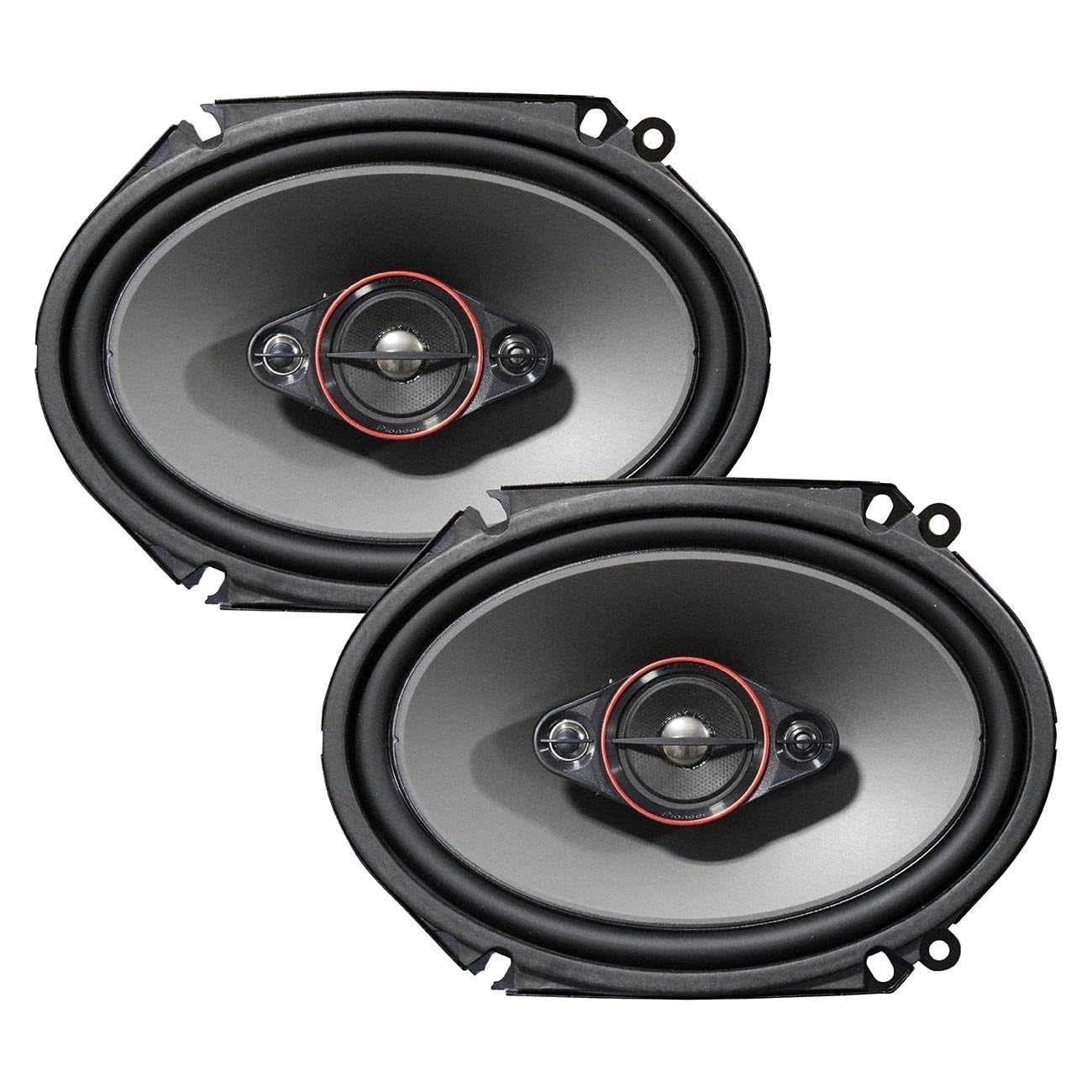 Pioneer Ts-800m, 6" x 8" 4-Way Coaxial Speakers, 350W Max Power / 80W Rms Per Speaker