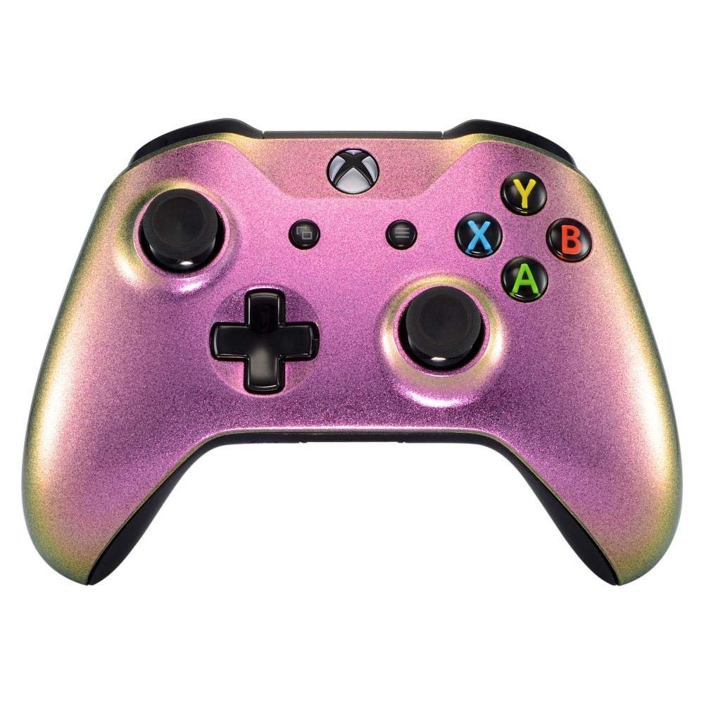 UN-MODDED Custom Controller compatible with Xbox One S/X Unique Design - Multiple Colors Available (Chameleon Purple/Green)