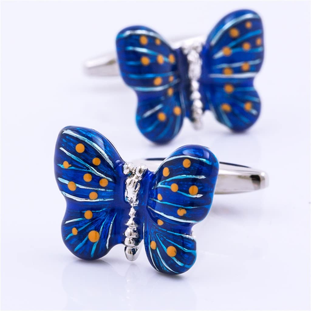 Gemelos De Hombre Mariposa Gemelos De Metal Botones Camisas De Invitados De Boda Accesorios De Brazalete (Color : A, Tamaño : 20 * 12mm) (A 20 * 12mm)
