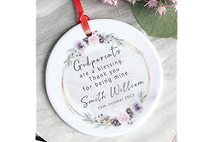 Personalized Godparents Keepsake Ornaments, Godparents Proposal Gifts