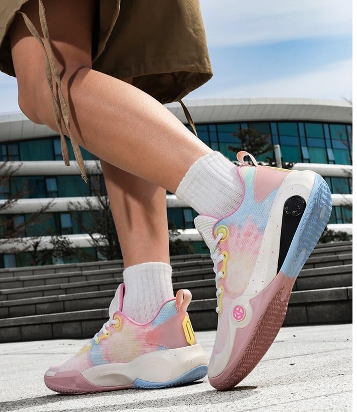 Buty do koszykówki unisex, antypoślizgowe, odporne na zużycie, amortyzujące, treningowe, oddychające, uprawiania sportów świeżym powietrzu Buty spacerowe