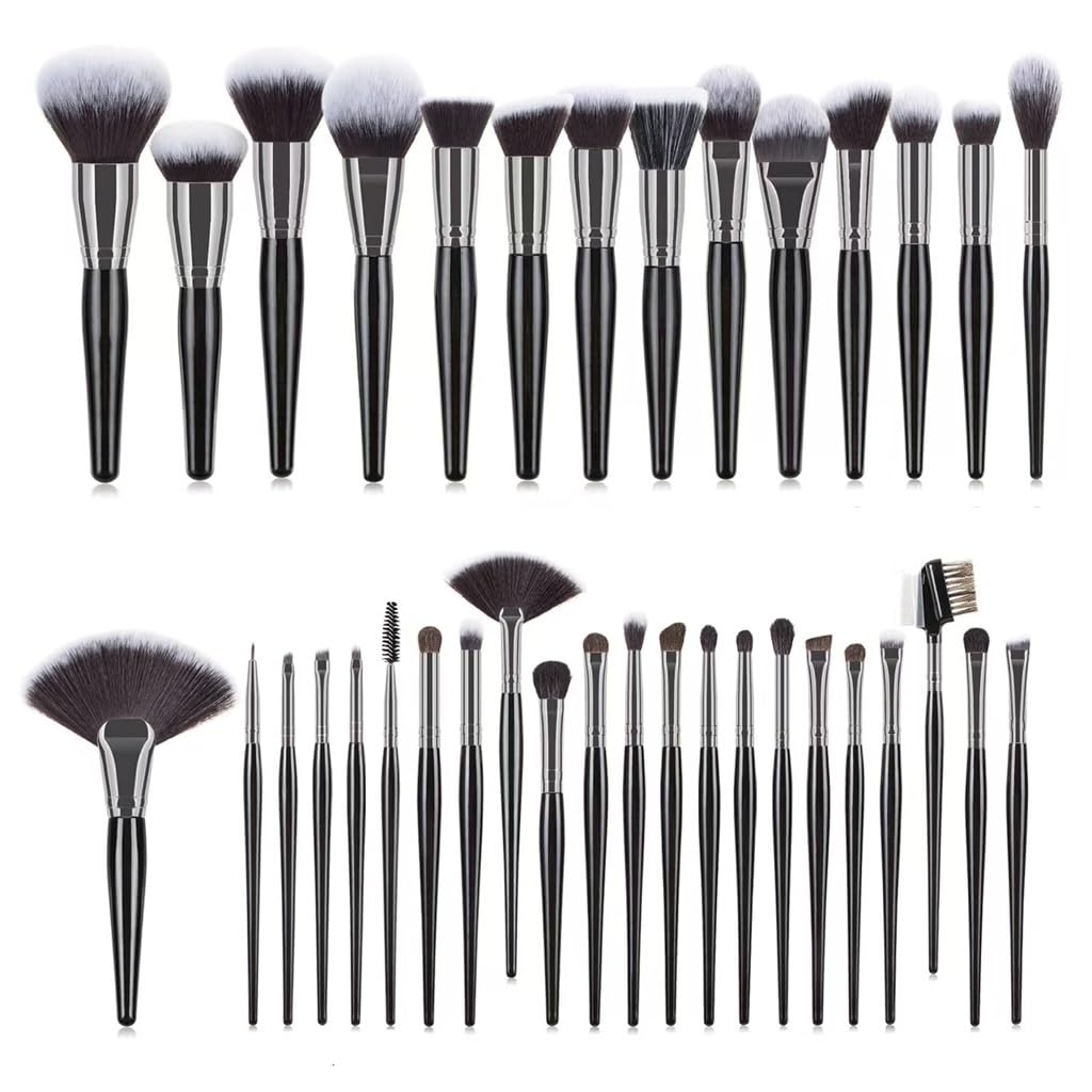 36 brochas de Maquillaje, brocha for Sombra de Ojos, Base, brocha for Maquillaje, brocha for Sombra de Ojos, brocha for Polvos, brocha for Maquillaje