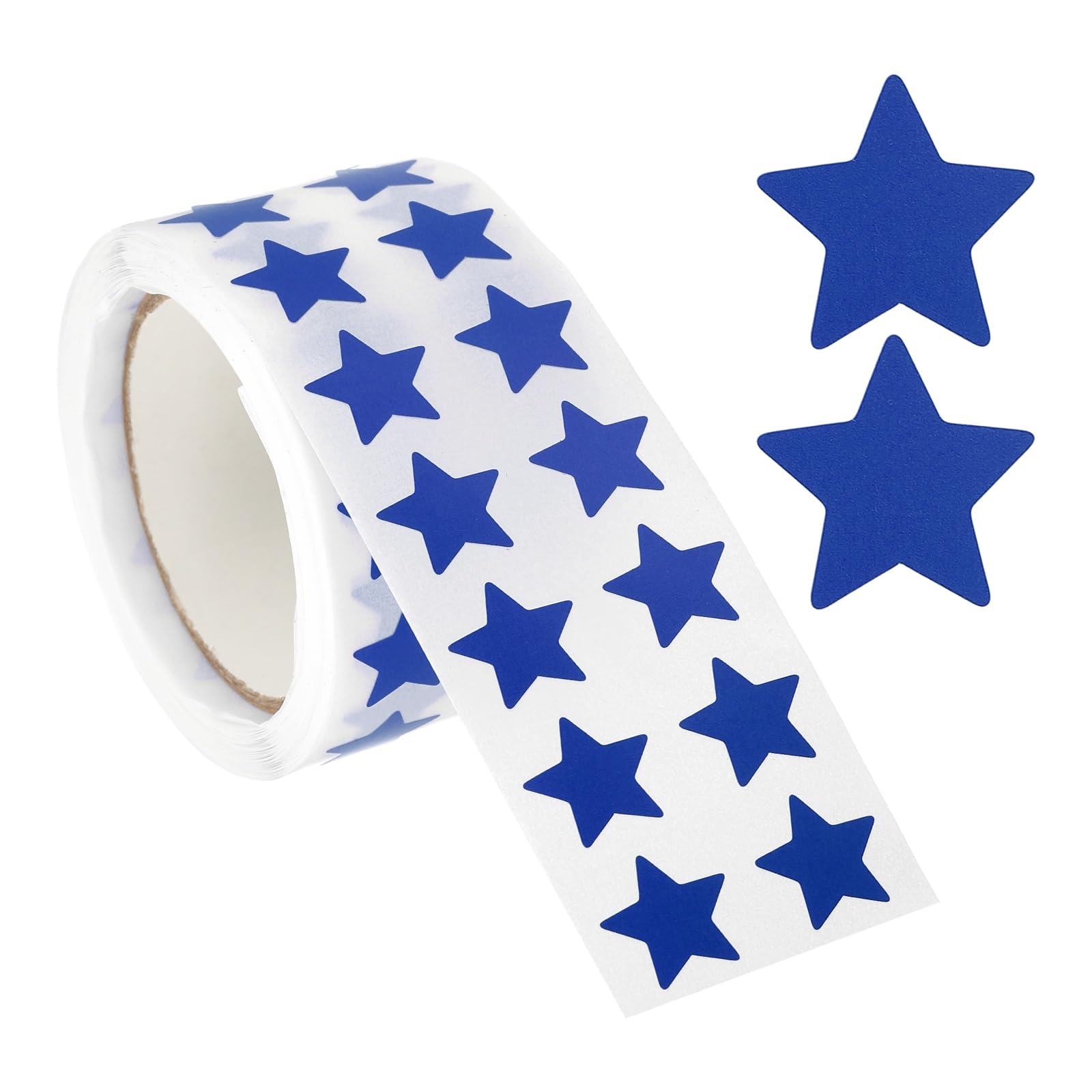 PATIKIL Star Stickers Roll 1/2", 1000 Pcs Self-Adhesive Reward Stickers Star Labels for Behavior Chart Classroom Teacher Supplies and DIY Craft, Blue