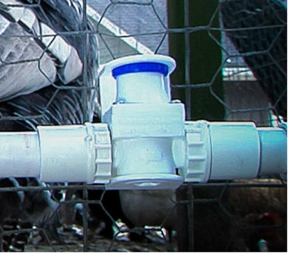 PS Pro Water Pressure Reducer for Chicken Water Systems PVC Regulator Input 1/2 inch PVC Output 1/2 inch PVC