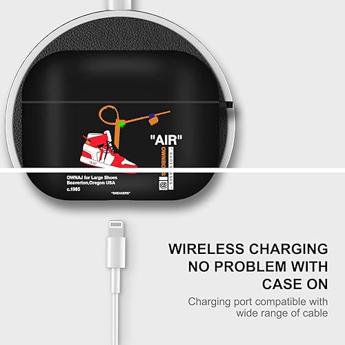 Miniatura 2 de Gedicht Funda para Airpods Pro Air Sports Shoes, funda protectora de TPU suave resistente para Apple Airpod Pro con llavero para mujeres y hombres,