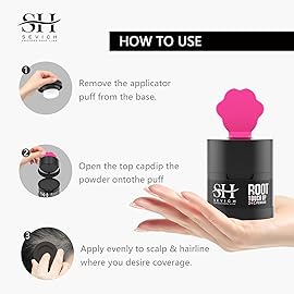 Sevich Hairline Powder 2.0Instantly Conceals Hair Loss, Root Touch up Powder, Hair Shadow Toppers for Women & Men Thinning Gray Hair, Windproof & Sweatproof, 48H Makeup Lasting, Medium brown