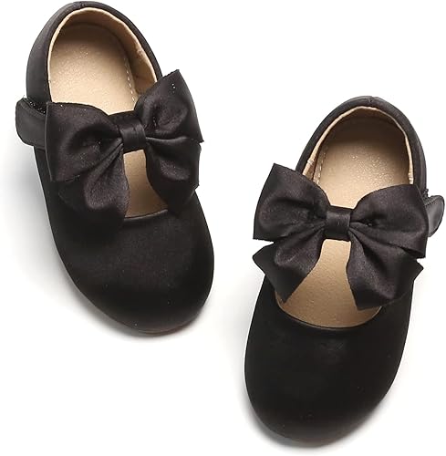 Otter MOMO Zapatos planos tipo bailarina Mary Jane para niñas pequeñas, sin cordones, para fiestas escolares