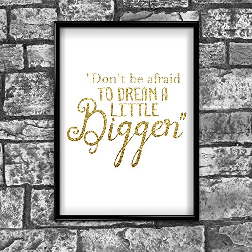 Inspired Walls Póster Inspirador de inspiración de Pensamientos positivos, con Cita en inglés Dream Motivation, 84
