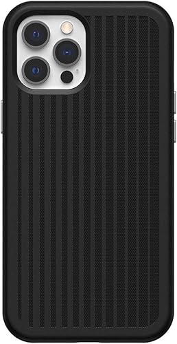 OtterBox Max Grip - Funda de refrigeraciĂłn y antimicrobiana para juegos para iPhone 12 Pro Max, tinta cuadrada (negra) OtterBox Max Grip - Funda de refrigeraciĂłn y antimicrobiana para juegos para iPhone 12 Pro Max, tinta cuadrada (negra)