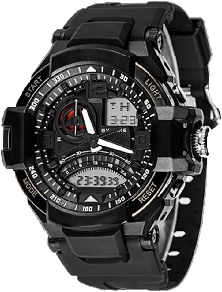 Silicone Waterproof Digital Wrist Watches with Second Measure