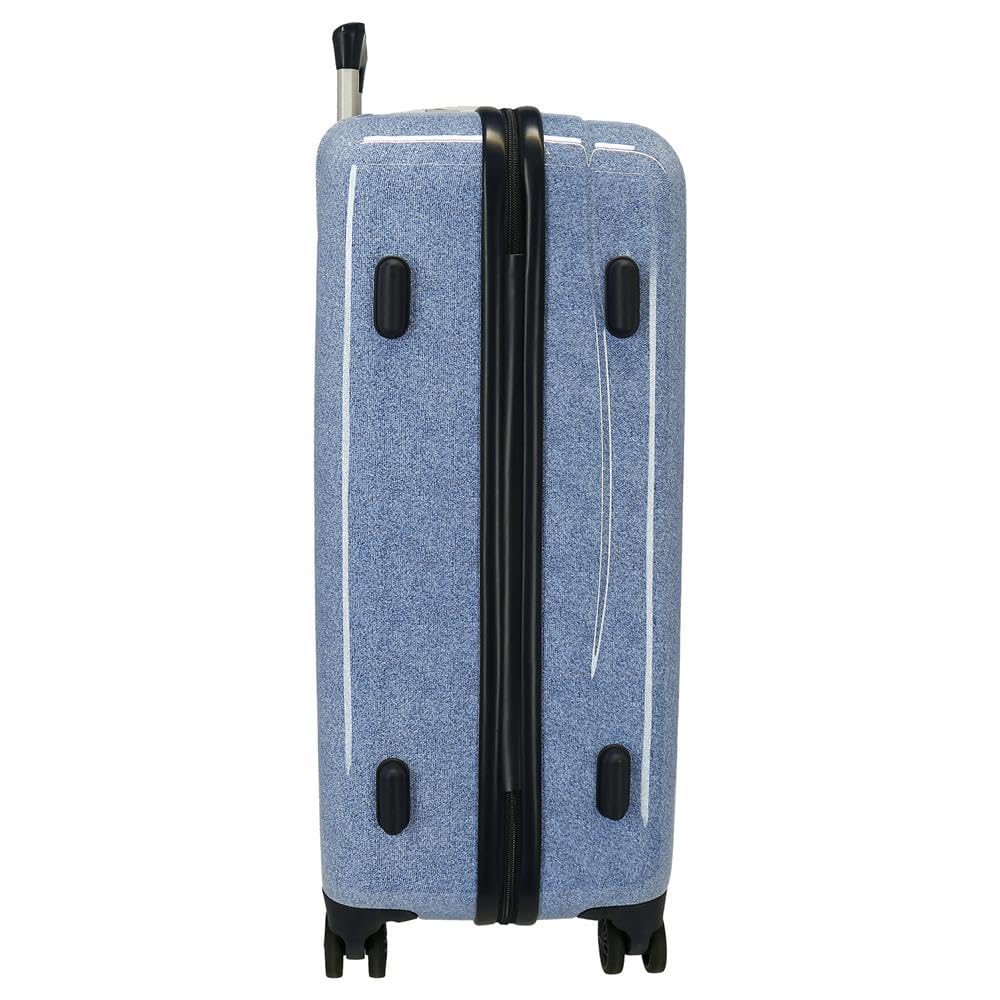 Joumma Disney Stitch You Are Magical Set di valigie blu 55/65 cm Rigido 6 kg Chiusura a combinazione laterale ABS 6 kg 91L Bagaglio a mano, blu, Taglia unica, Set di valigie