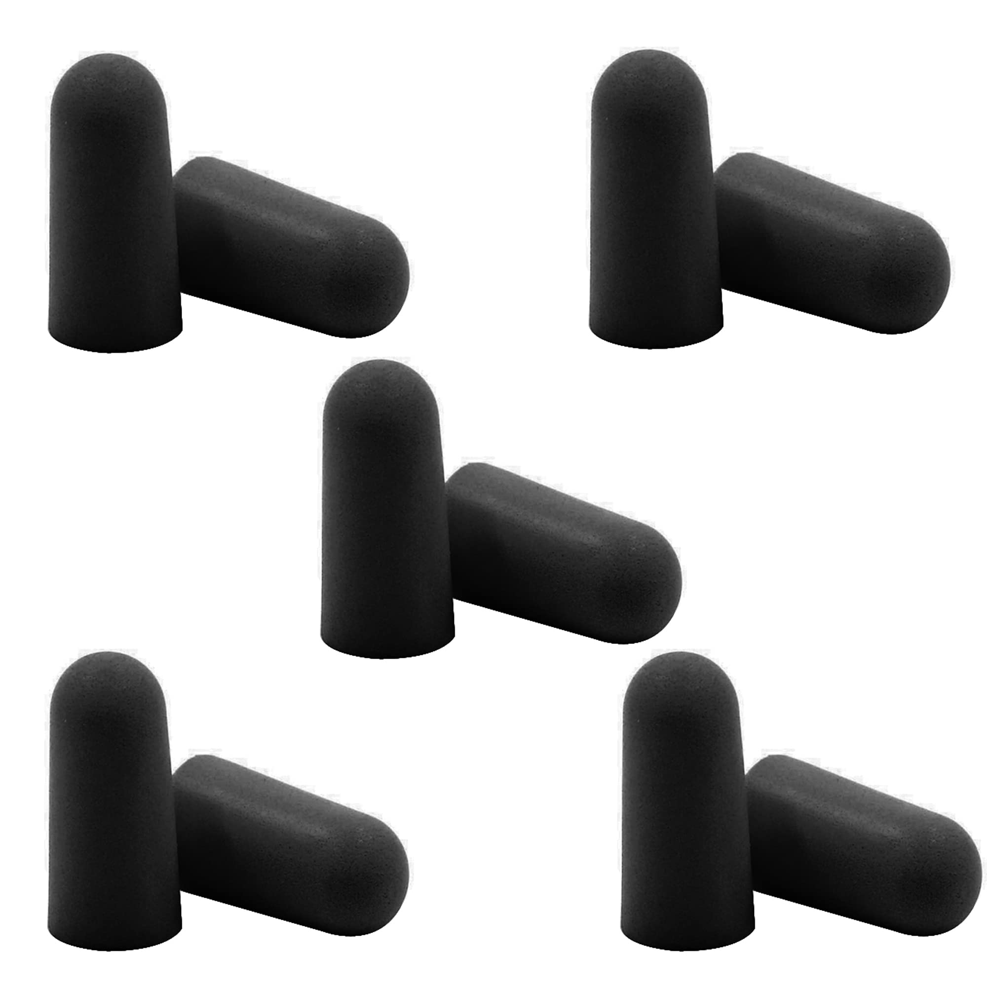 Soft Foam Ear Plugs Travel Sleep Prevention Earplugs Noise Reduction For Noise, Meditation, Studying, Live Concert, Yoga, Travel (5 Pair Foam Black) (B0C4PGG37C) Amazon Price History, Amazon Price Tracker