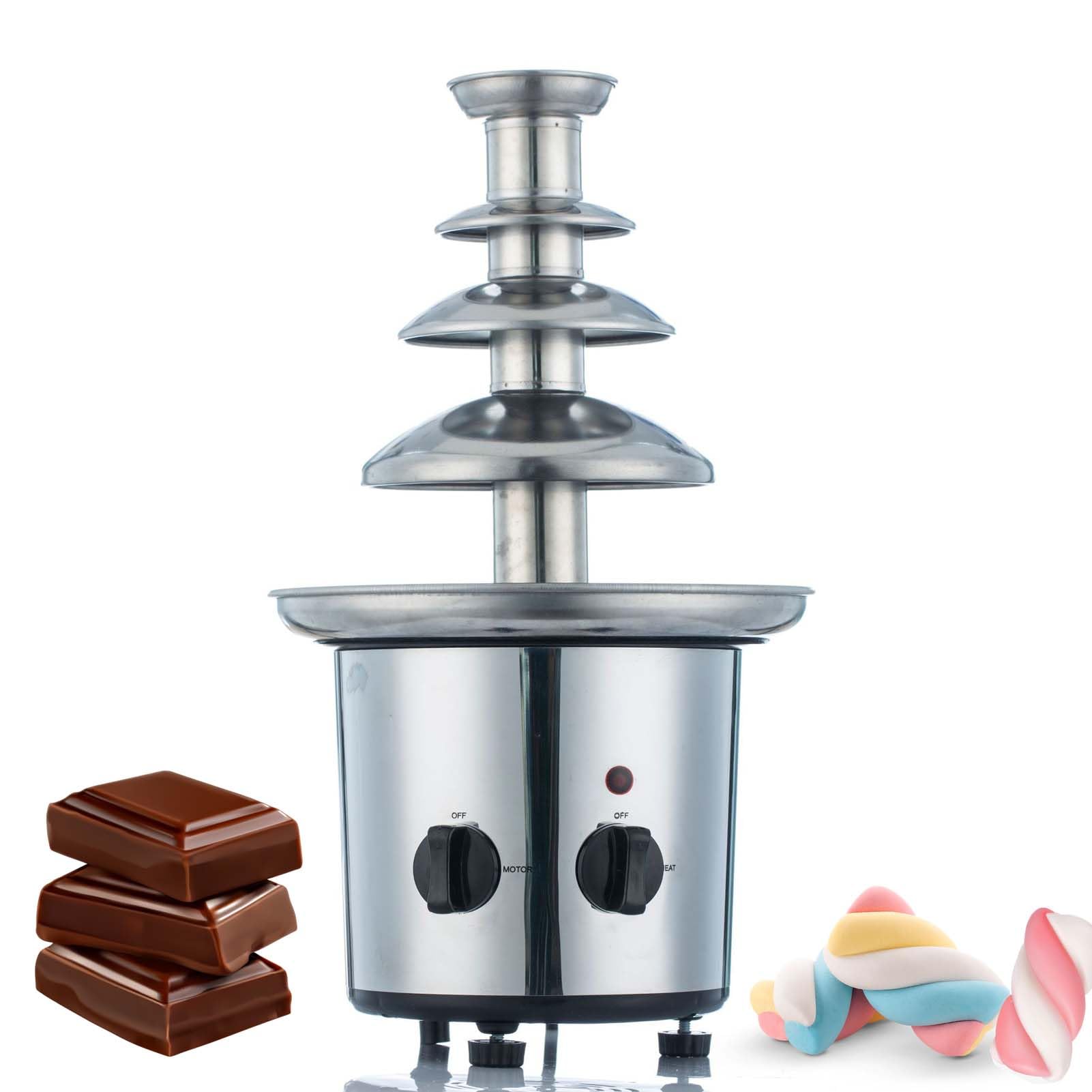 ASerZenith Chocolate Fondue Fountain, Electric Chocolate Melting Machine, Suitable For Restaurants, Food Courts
