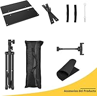 Vista 9 de Trípode para proyector, trípode para laptop, altura ajustable, de 22 a 47 pulgadas, soporte de trípode para proyector, trípode para porjector